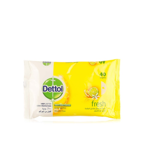Dettol fresh anti-bacterial skin wipes x40 - Waitrose UAE & Partners - 6295120026366