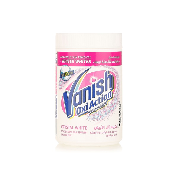 Vanish Oxi Action crystal white powder fabric stain remover 700g - Waitrose UAE & Partners - 6295120045688