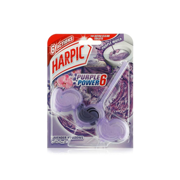 Hapric Purple Power6 Lavender Meadows toilet block 39g - Waitrose UAE & Partners - 6295120047866