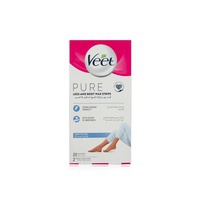 Veet pure legs and body wax strips x20 - Waitrose UAE & Partners - 6295120050101