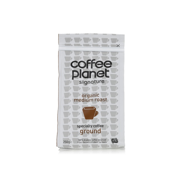 Coffee Planet ground organic medium roast coffee 250g - Waitrose UAE & Partners - 6297000130941