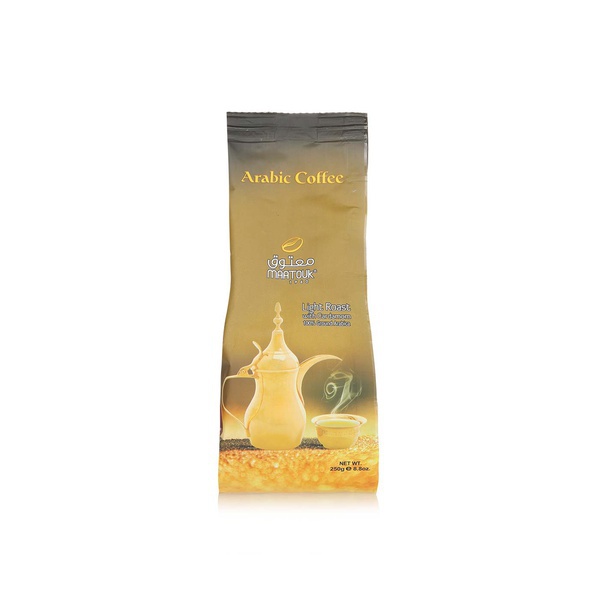 Maatouk Arabic coffee light roast with cardamom 250g - Waitrose UAE & Partners - 6297000431154