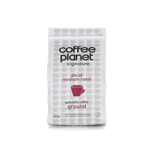 Coffee Planet decaffeinated medium roast coffee 250g - Waitrose UAE & Partners - 6297000633015
