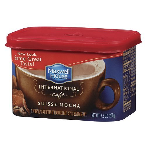 Maxwell House International Cafe Cafe-Style Beverage Mix, Suisse Mocha Cafe 7.2 oz(pack of 2) - 630013115370