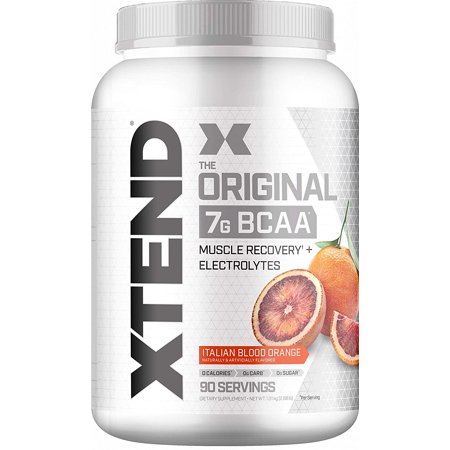 XTEND Original BCAA Powder Italian Blood Orange - Sugar Free Post Workout Muscle Recovery Drink with Amino Acids - 7g BCAAs for Men & Women - 90 Servings - 630318521166