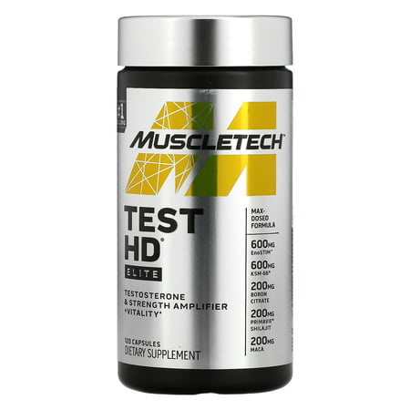 Muscletech Test HD, Elite, 120 Capsules - 631656610130