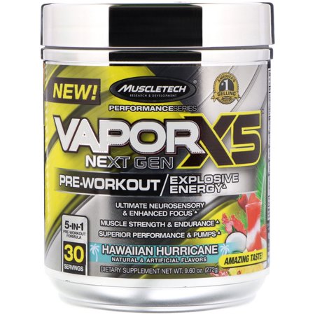 Pre Workout Powder | MuscleTech Vapor X5 | Pre Workout Powder for Men & Women | PreWorkout Energy Powder Drink Mix | Sports Nutrition Pre-Workout | Miami Spring Break (30 Servings)-Package Varies (B00LJSJMRO) - 631656712322