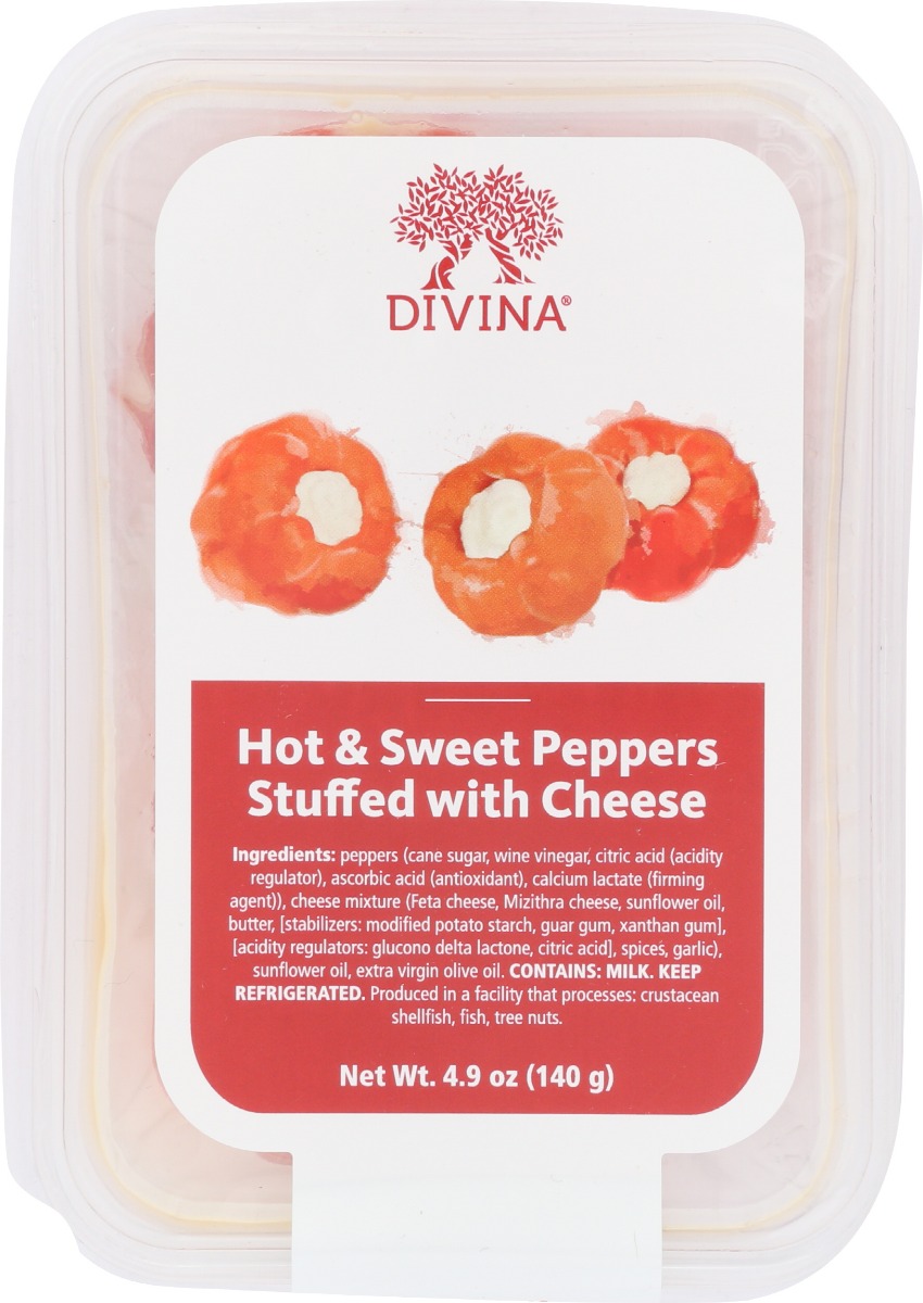 Hot & Sweet Peppers Stuffed With Cheese, Hot & Sweet Peppers - 631723140607