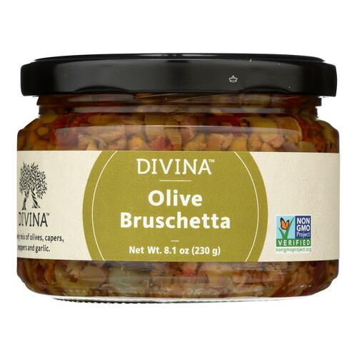 Divina - Olive Bruschetta - Case Of 6 - 8.1 Oz. - 631723202466