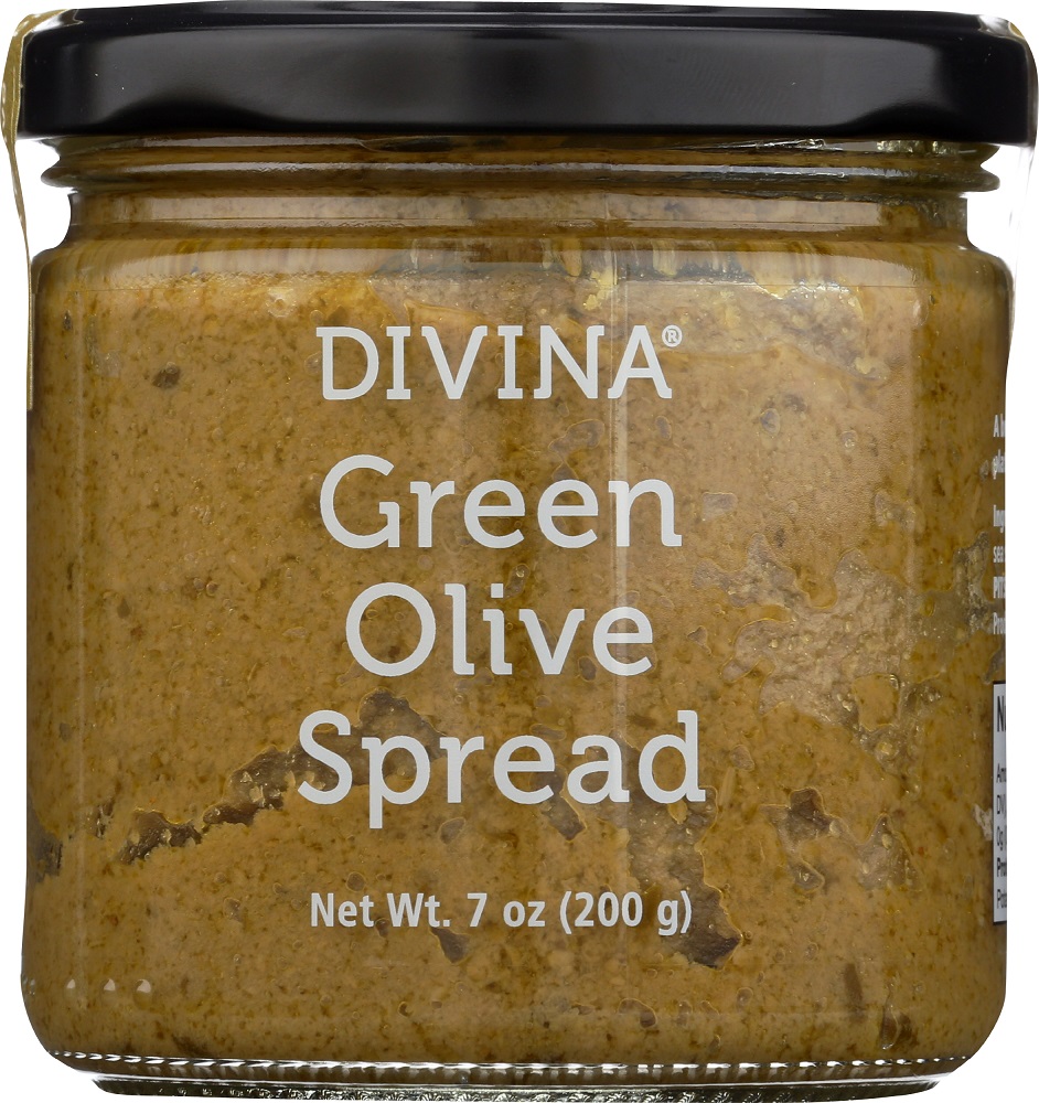 DIVINA: Green Olive Spread, 7 oz - 0631723203838
