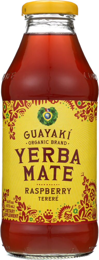 GUAYAKI: Organic Yerba Mate Raspberry Terere, 16 oz - 0632432911403