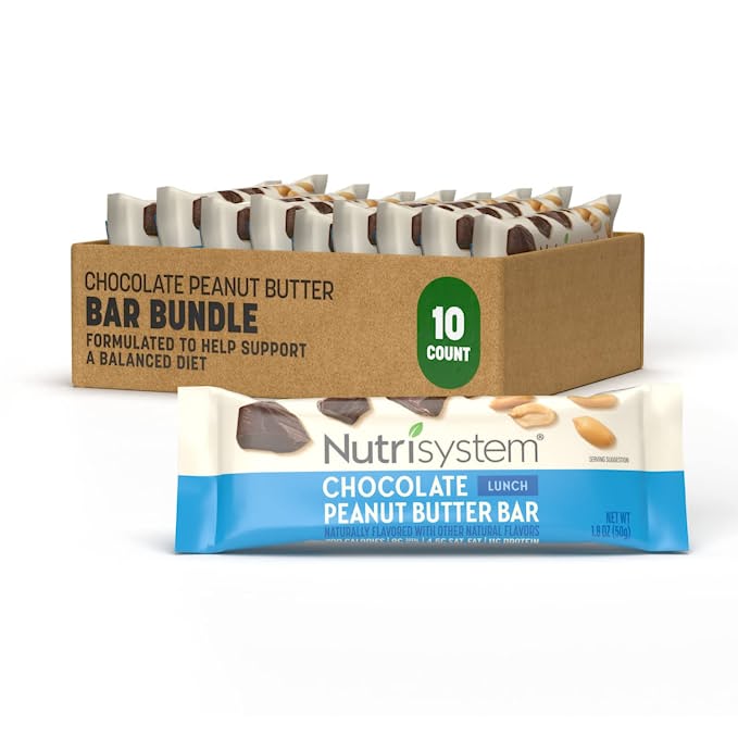  Nutrisystem® Chocolate Peanut Butter Bars Bundle, 10 count bars  - 632674856500