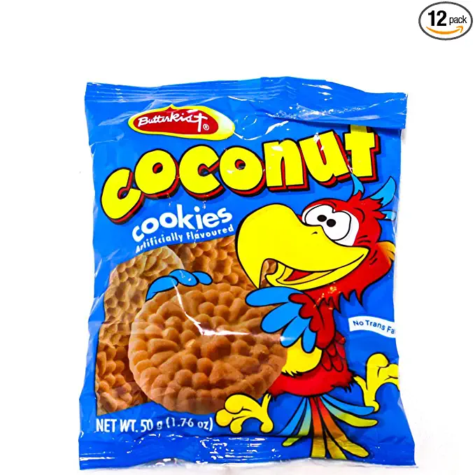  Butterkist Biscuits Product of Jamaica (Butterkist Coconut Cookies 12 Pack) - 632793463801