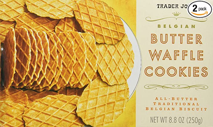 Trader Joe's Belgian Butter Waffle Cookie Crisps - 2 Pack - 634385986569