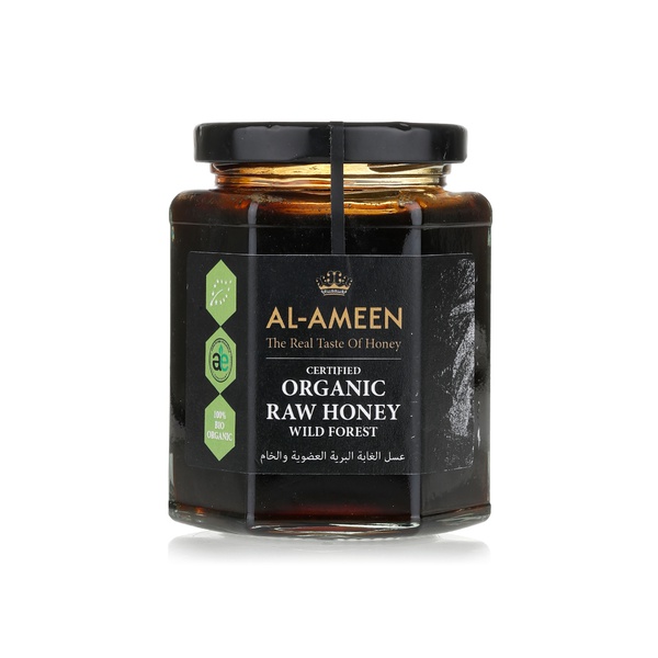 Al-Ameen organic raw wild forest honey 340g - Waitrose UAE & Partners - 635292035326