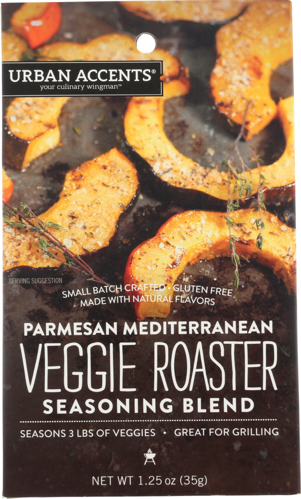 URBAN ACCENTS: Parmesan Mediterranean Veggie Roaster Seasoning, 1.25 oz - 0635519140826