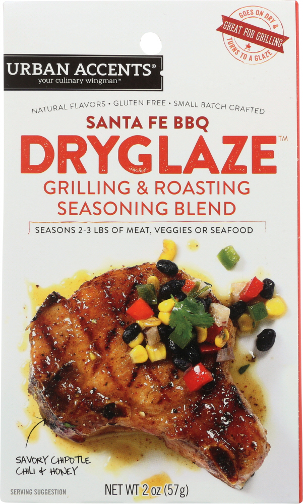 URBAN ACCENTS: Santa Fe BBQ Dryglaze Seasoning, 2 oz - 0635519141304