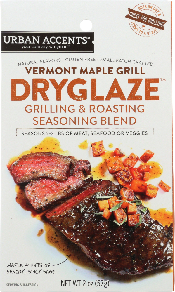 URBAN ACCENTS: Vermont Maple Grill Dryglaze Seasoning, 2 oz - 0635519141311