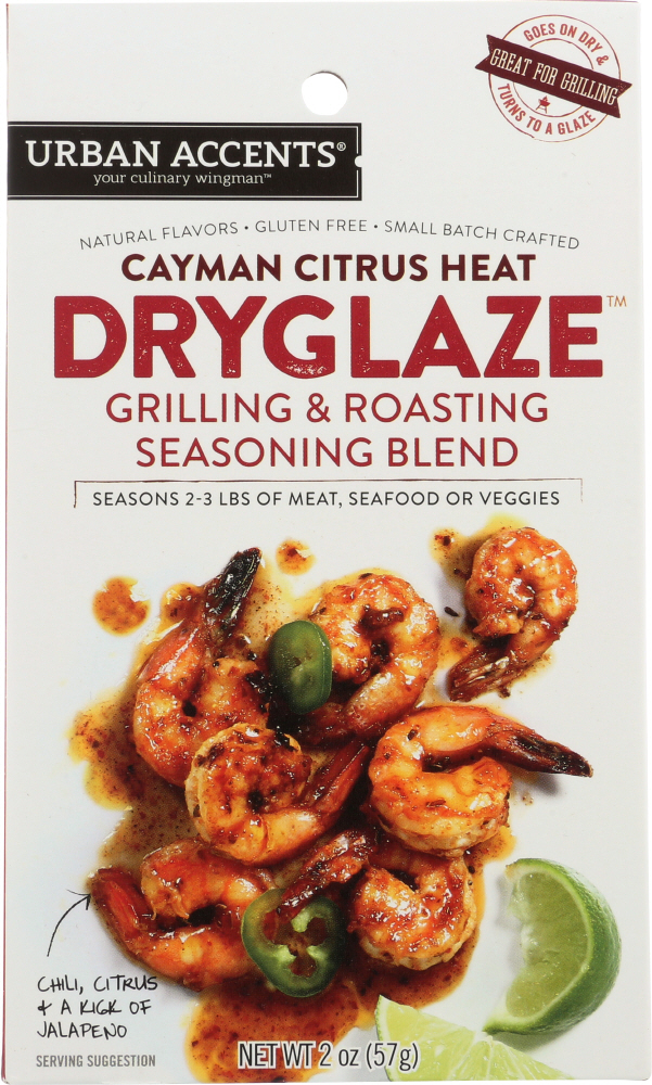 URBAN ACCENTS: Cayman Citrus Dryglaze Seasoning, 2 oz - 0635519141328