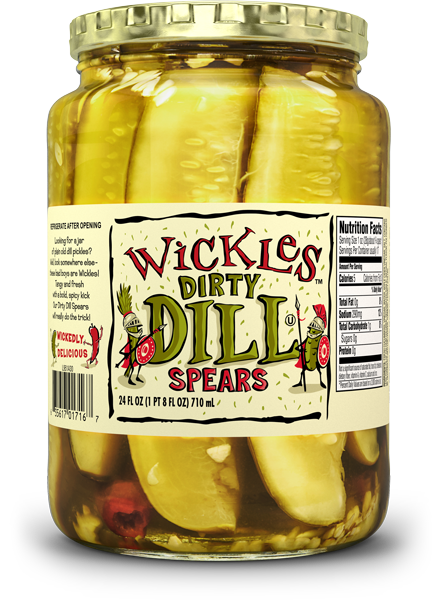 WICKLES: Pickles Dill Spears, 24 oz - 0635617017167