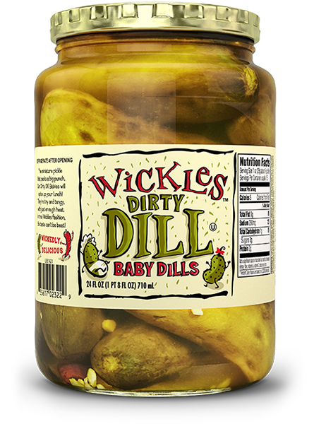 WICKLES: Pickles Dill Baby, 24 oz - 0635617023229