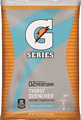  Gatorade Glacier Freeze Thirst Quencher Powder Mix 51 Oz makes 6 gallons (GLCR FRZ) Packaging may vary  - 635665397259