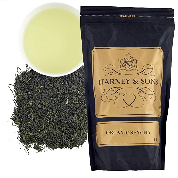  Harney & Sons Organic Sencha Tea| 16oz Bag of Loose Leaf Tea  - 636046416644