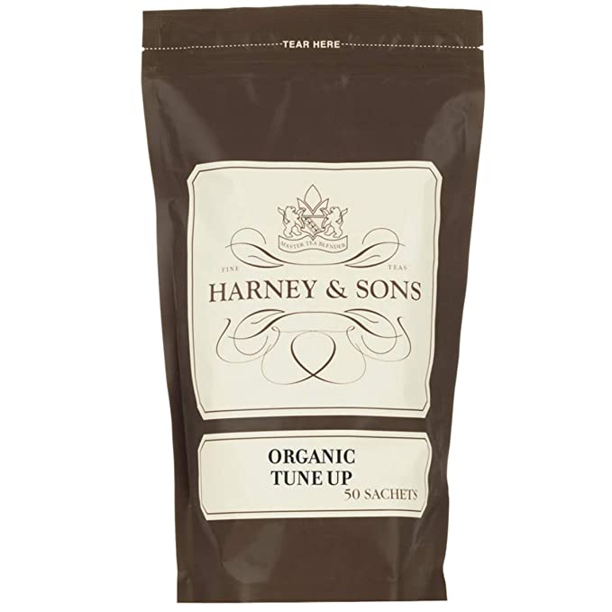  Harney & Sons Organic Tune-Up Tea, Bag of 50 sachets, 50 Count  - 636046510083