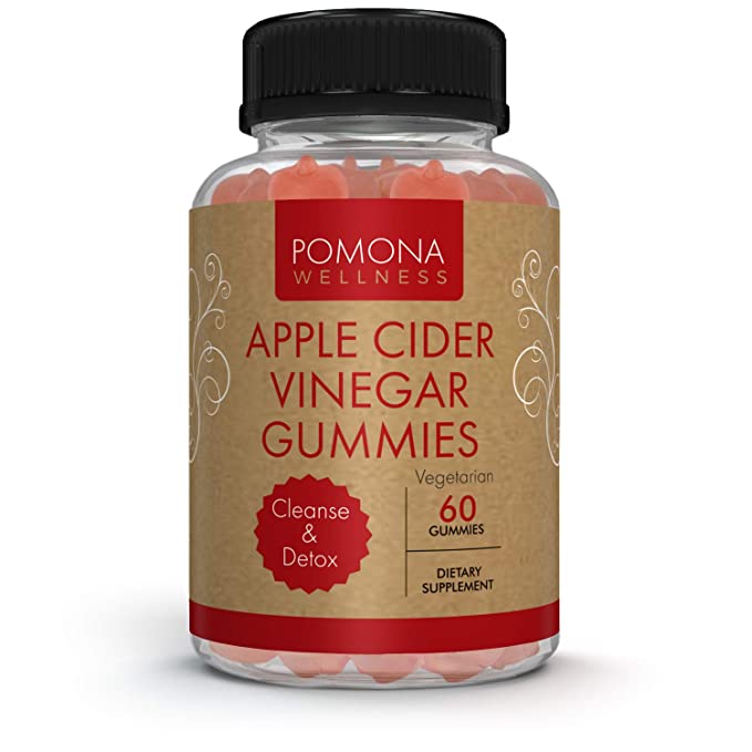  Pomona Wellness Apple Cider Vinegar Gummies with B Vitamins for Immune Support, Detox and Cleanse, ACV Gummy for Digestion, Overall Health, Vegan, Non-GMO, 60 Count  - 636601398491