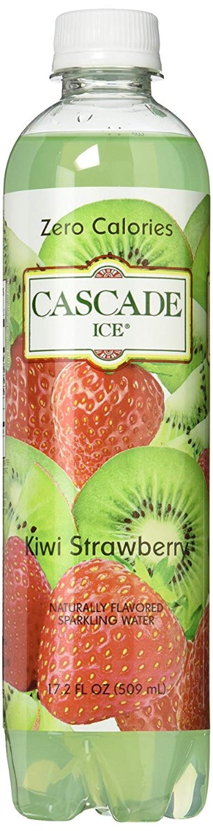 CASCADE ICE: Zero Calories Sparkling Water Kiwi Strawberry, 17.2 fl oz - 0636711606769