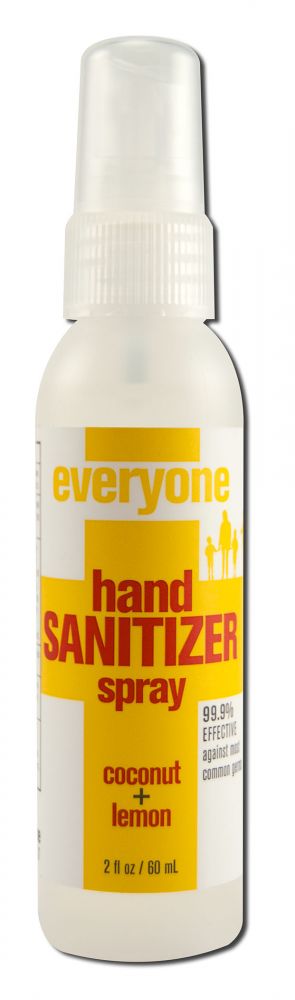 Everyone - Hand Sanitizer Spray - - Coconut - Disposable Bottle - Pack of 6 - 2 Oz - 0636874220482