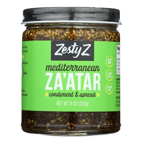 Zesty Z Mediterranean Za'atar Condiment & Spread - Case Of 6 - 8.11 Oz - 636947595257