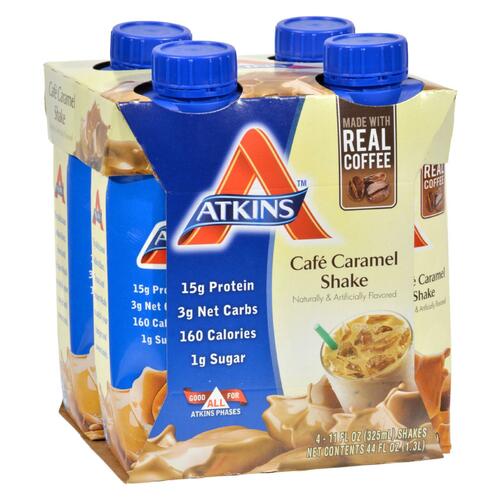 Atkins Advantage Rtd Shake Cafe Caramel - 11 Fl Oz Each / Pack Of 4 - 637480065146