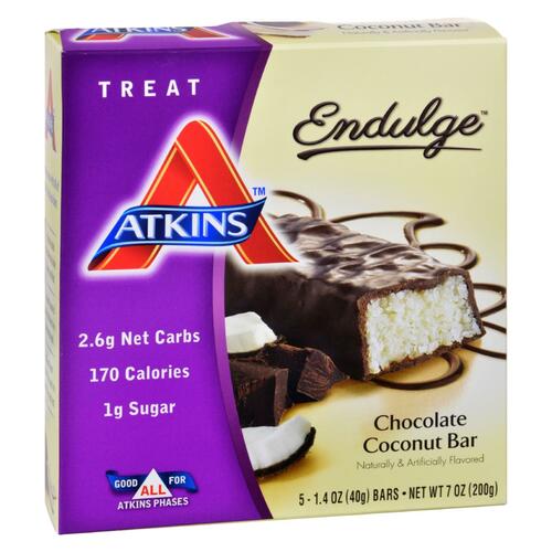Atkins Endulge Chocolate Coconut Bar - 5/1.4 Oz - 0637480075060