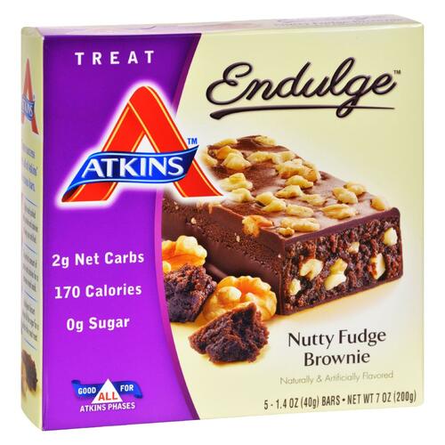ATKINS NUTRITIONAL: Advent Bar 5pk Brownie Nutty, 7 oz - 0637480075428