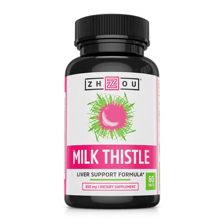 Zhou Nutrition Milk Thistle Tablet, 60 Ct - 637769766122
