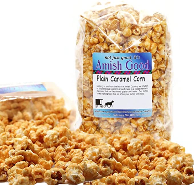  Amish Good 10 oz Caramel Popcorn Handmade Gourmet Popcorn Our Copper Kettle Amish Made Fresh Caramel Flavored Popcorn Perfect For Carmel Corn Lovers And Holiday Gifts - 638317695352
