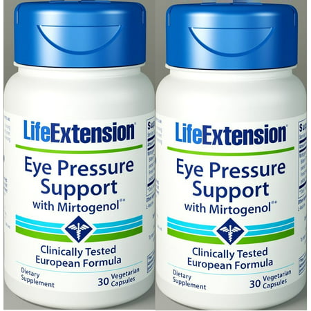 Life Extension Eye Pressure Support With Mirtogenol 30 Vegetarian Capsules 2 Bottles - 638353373504