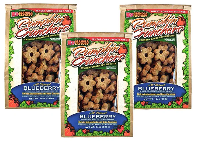  K9 Granola Factory Blueberry Pumpkin Crunchers (Pack of 3) - 638632237831