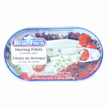 Rugen fisch, herring fillets in tomato sauce - 0639138527617