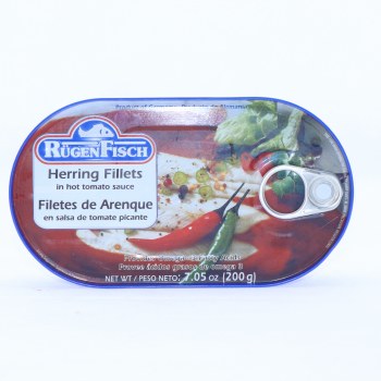 Herring Fillets In Hot Tomato Sauce, Hot Tomato - herring