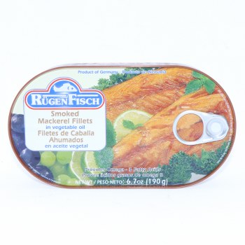 Rugen Fisch, Smoked Mackerel Fillets In Vegetable Oil - 0639138717902