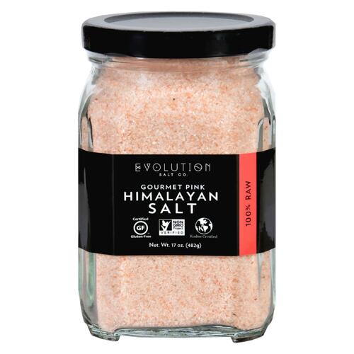 EVOLUTION SALT: Himalayan Salt Fine, 17 oz - 0639713990331