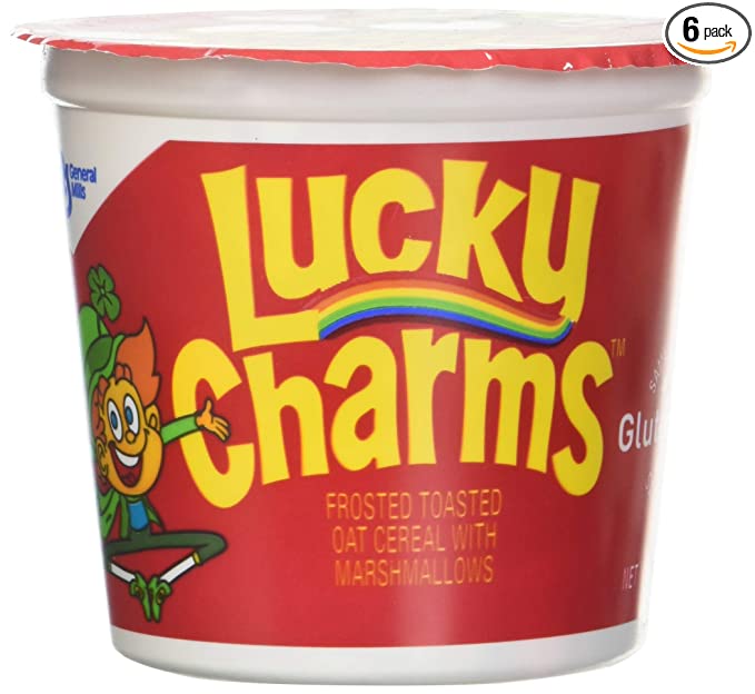  General Mills Products - General Mills - Lucky Charms Cereal, Single-Serve 1.73 oz Cup, 6/Pack - Sold As 1 Pack - Six individual serving cups per pack. - 640206499828