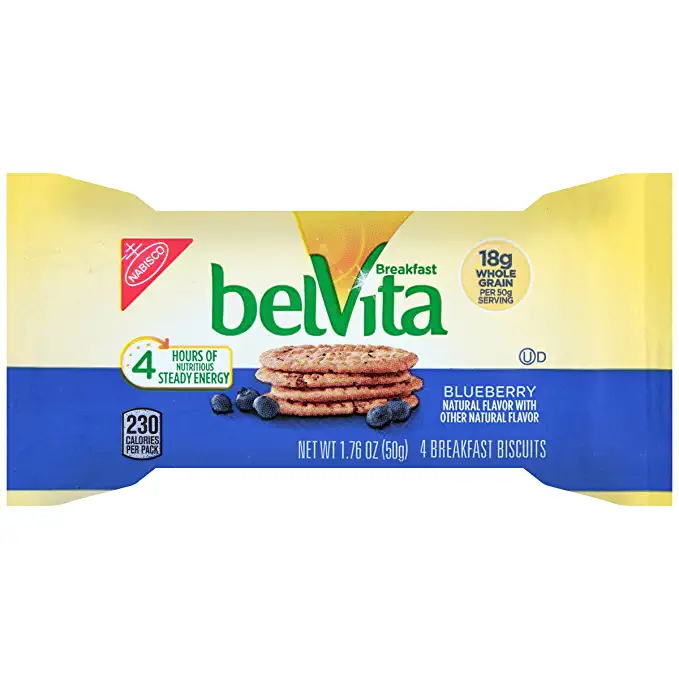  Belvita Breakfast Bar, Blueberry, 1.76 Ounce (Pack of 64)  - 640206713733