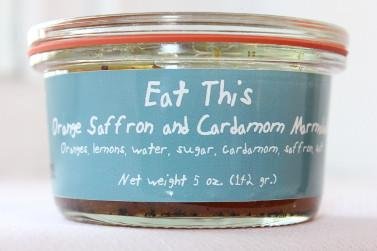 EAT THIS: Orange Saffron And Cardamom Marmalade, 5 oz - 0640671889933