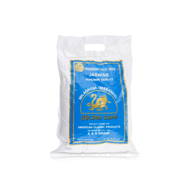 Golden Swan jasmine rice 5kg - Waitrose UAE & Partners - 641995008307