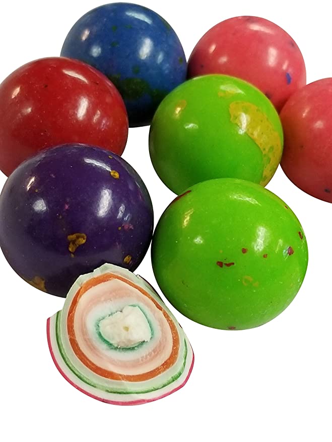 Jawbreakers Assorted Colors 1 Inch Rock Hard Candy Rainbow Candy 2 Pounds-Pressed Dextrose Candy Center - 642125423212