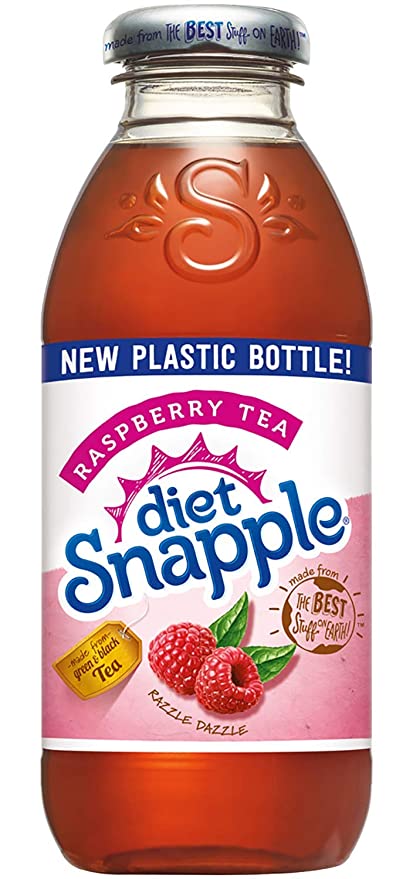 Snapple All Natural Fruit Flavored Teas and Juices, 16 oz Plastic Bottles (Diet Raspberry Tea, Pack of 6)  - 642709054023