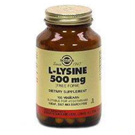 WP000-33984000000 33984000000 Supplement L-Lysine 500mg Vegicaps Vegetarian 100 Per Bottle From Solgar Vitamin & Herb Co -# 33984000000 - 643504205856